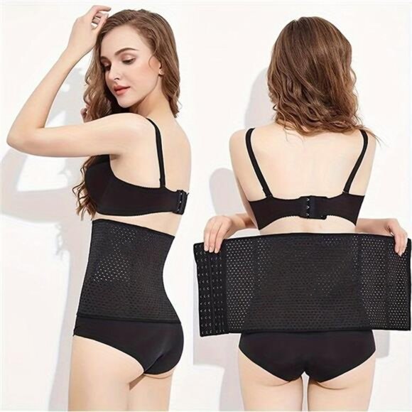 Waist Trainer Trimmer Belt Breathable Tummy Control Compression Body Shaper - Picture 1 of 7